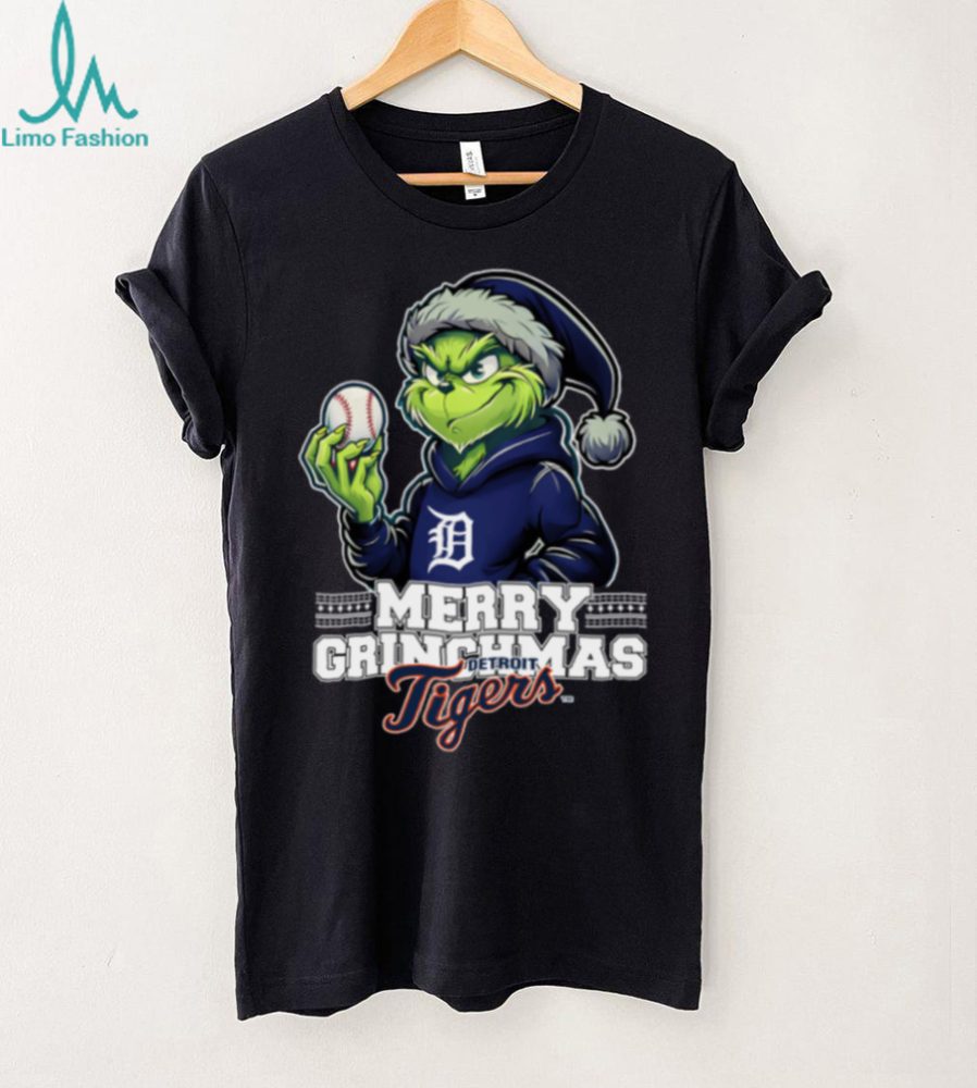 Grinch Merry Christmas Detroit Tigers Baseball T Shirt