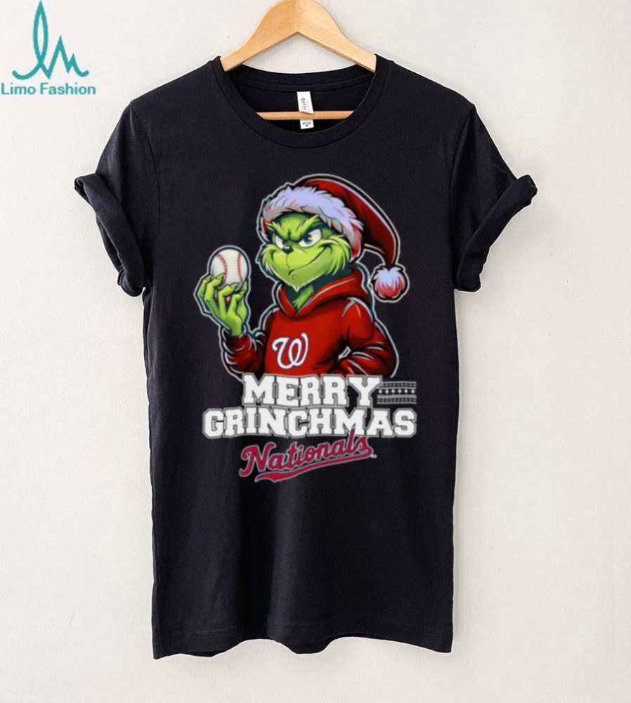 Grinch Merry Christmas Washington Nationals Baseball T Shirt