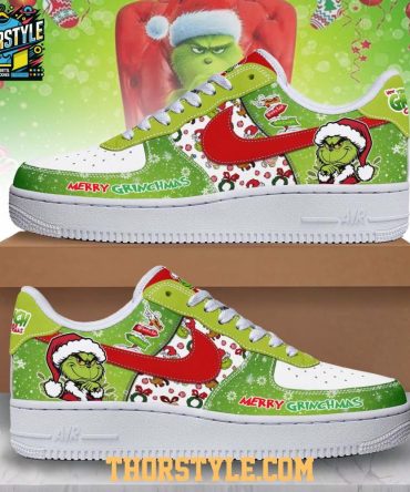 Grinch Steals Our Christmas Again 2025 Personalized Air Force 1 Shoes
