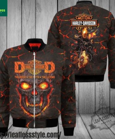 Harley Davidson Skull Bomber Jacket