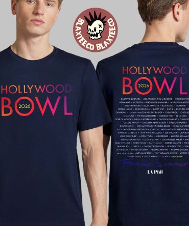 Hollywood Bowl 2026 Full Lineup Forever Summer Los Angeles California On August 22 Two Sided T-Shirt