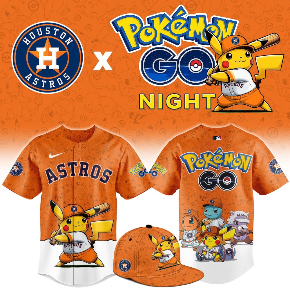 Houston Astros Pokémon Go Night Limited Edition Baseball Jersey