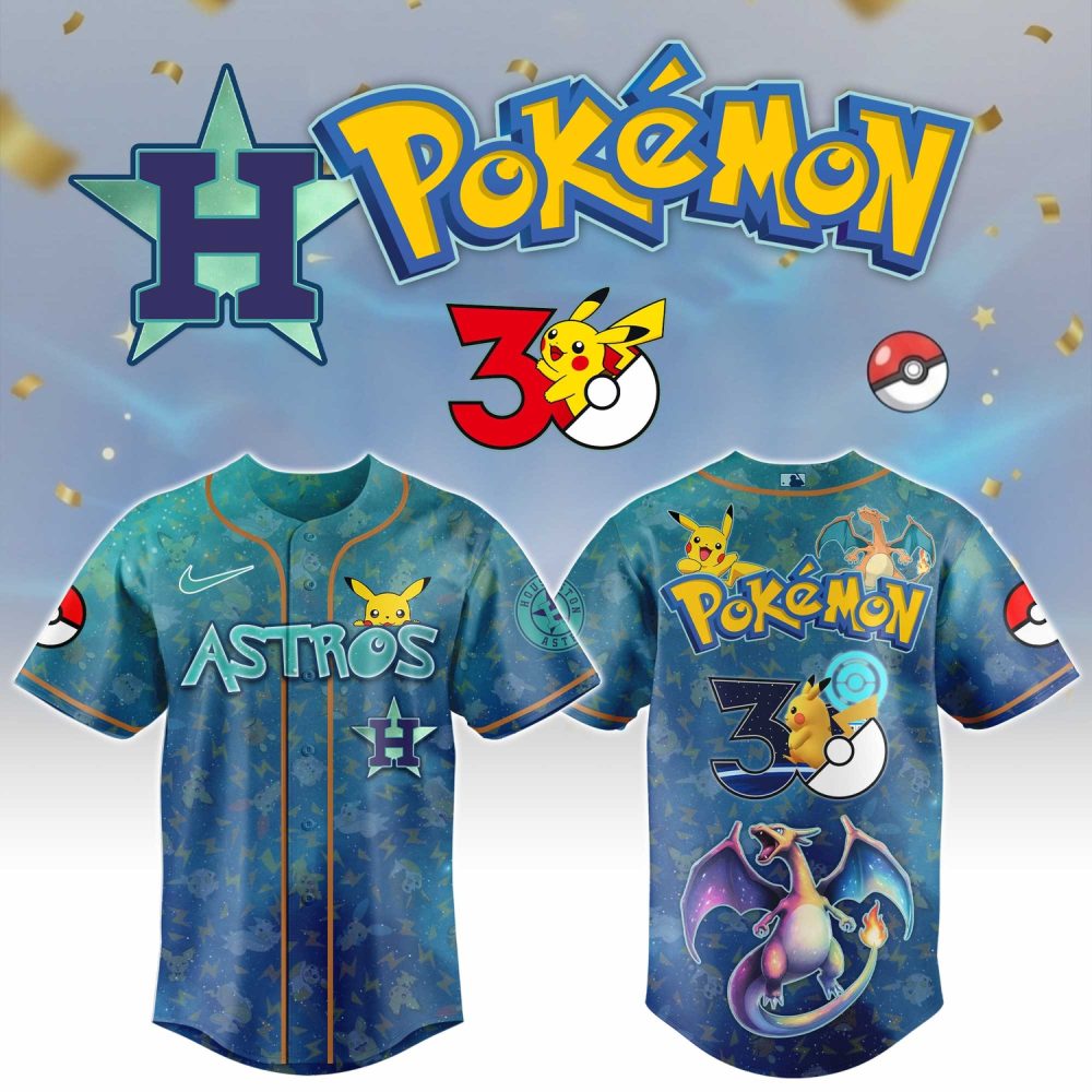 Houston Astros X Pokémon Day 2026 Limited Edition Baseball Jersey