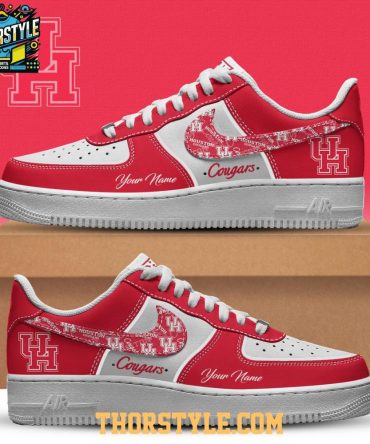 Houston Cougars Coogs House Big 12 Ncaa 2025 Personalized Air Force 1 Shoes