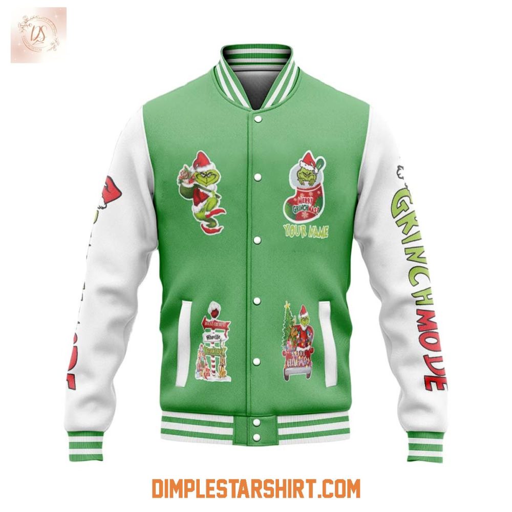 How The Grinch Stole Christmas Baseball Jacket - Image 2