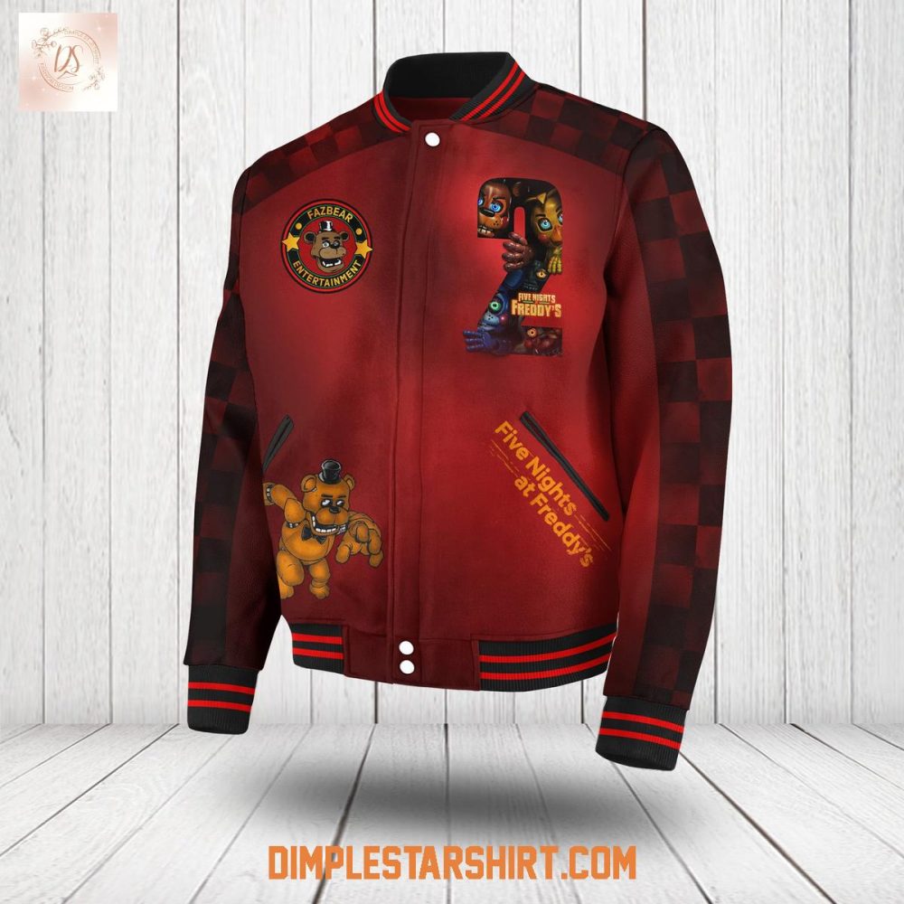 I Survived Five Night At Freddy'S 2 Baseball Jacket - Image 2