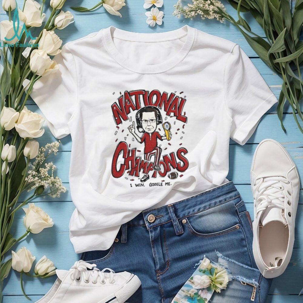 Curt Cignetti “I Win. Google Me.” National Champions T Shirt - Image 2