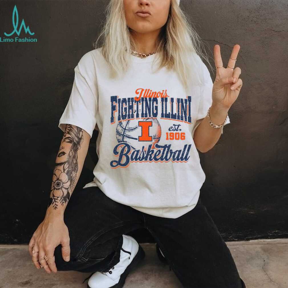 Illinois Basketball Shirt Retro