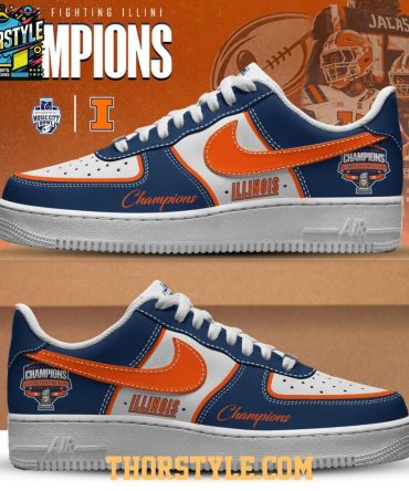 Illinois Fighting Illini Music City Bowl Champions 2025 Air Force 1 Shoes
