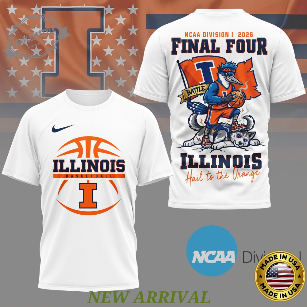 Illinois Fighting Illini Ncaa Final Four 2026 Basketball Shirt