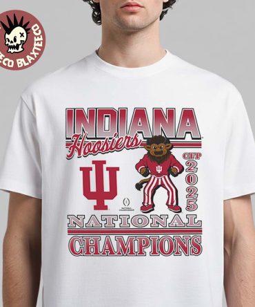 Indiana Hoosiers 2025 2026 Cfp National Champions 47 Brand Mascot T-Shirt