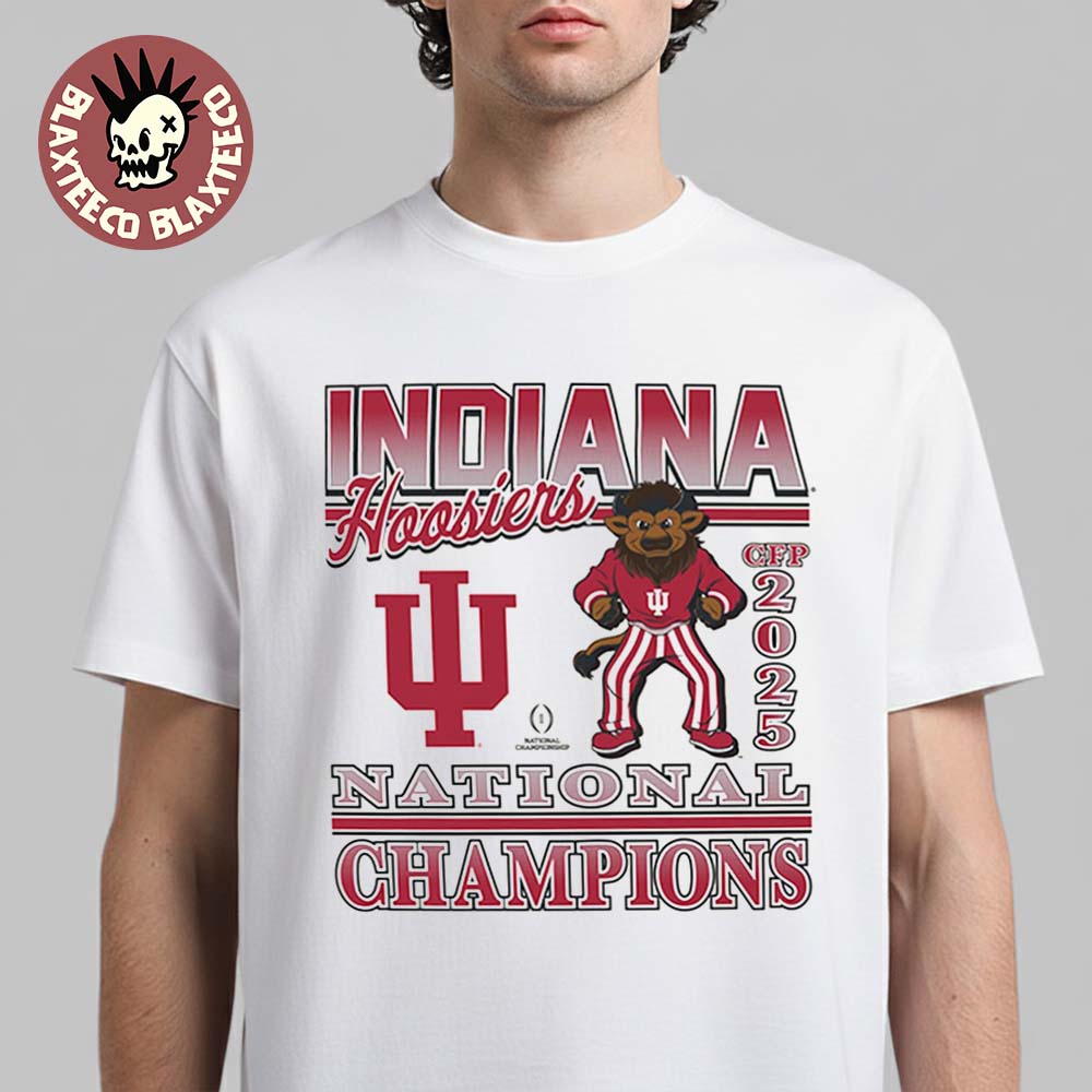 Indiana Hoosiers 2025 2026 Cfp National Champions 47 Brand Mascot T-Shirt