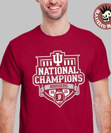 Indiana Hoosiers 2025 2026 Cfp National Champions Shield Logo T-Shirt