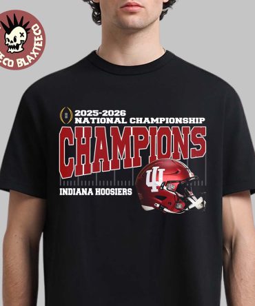 Indiana Hoosiers 2025 2026 College Football Playoff National Championship Champions Helmet T-Shirt