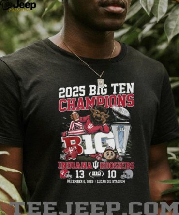 Indiana Hoosiers 2025 Big Ten Football Champions Tee