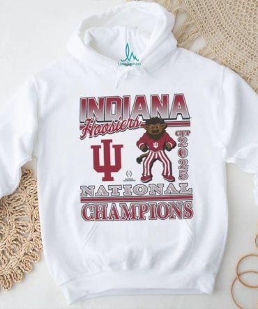 Indiana Hoosiers 2025 National Champions Mascot Cream T Shirt