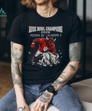Indiana Hoosiers 2026 Rose Bowl Champions Go Big Red Mascot Shirt