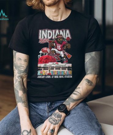 Indiana Hoosiers Black Something Inked 2026 Rose Bowl Champions Bison Stadium Cfp T Shirt