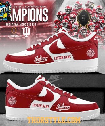 Indiana Hoosiers College Playoff 2025 National Champions Air Force 1 Shoes