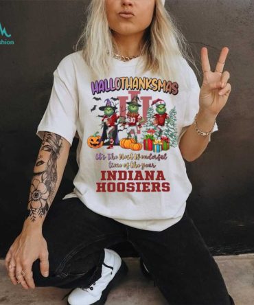 Indiana Hoosiers Hallothanksmas It’S The Most Wonderful Time Of The Year Shirt