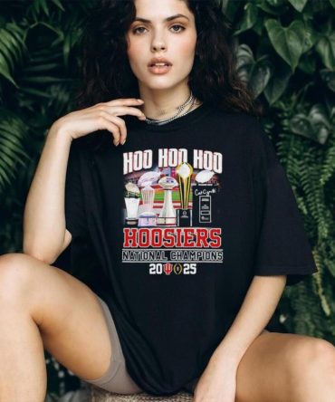 Indiana Hoosiers Hoo Hoo Hoo National Champions 2025 Trophy T Shirt