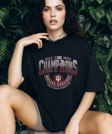 Indiana Hoosiers Indiana Big Ten Champions Lucas Oil Stadium December 6 2025 Logo Shirt