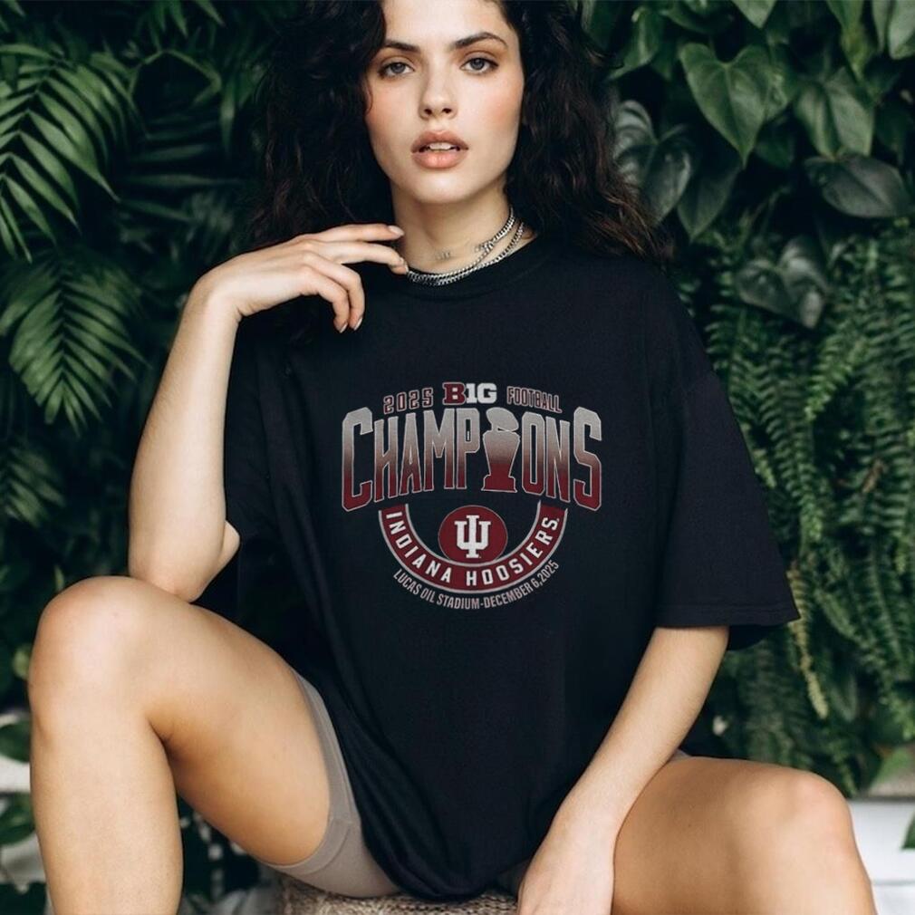 Indiana Hoosiers Indiana Big Ten Champions Lucas Oil Stadium December 6 2025 Logo Shirt