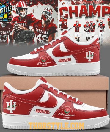 Indiana Hoosiers Rose Bowl 2026 Champions Personalized Air Force 1 Shoes