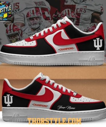 Indiana Hoosiers Rose Bowl Champions 2026 Personalized Air Force 1 Shoes