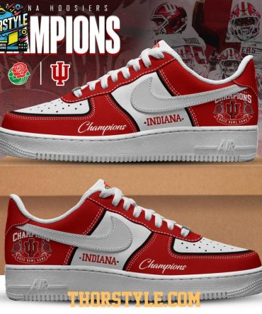 Indiana Hoosiers Rose Bowl Champions 2026 Personalized Air Force 1 Shoes