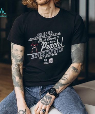 Indiana Hoosiers Football Chick Fil A Peach Bowl 2026 That Bison Is A Real Peach Shirt