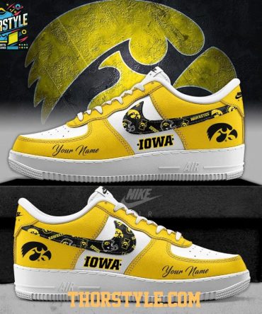 Iowa Hawkeyes 2025 Freedom Campus Personalized Air Force 1 Shoes