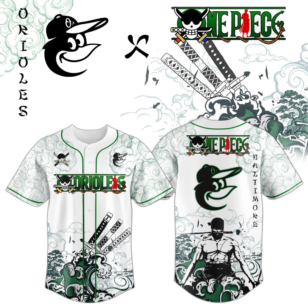 Baltimore Orioles X Zoro Ronin Emerald Wave Limited Edition Jersey