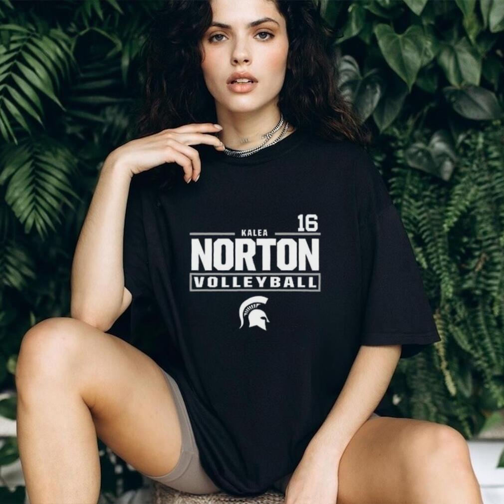 Kalea Norton Michigan State Spartans Black Nil Stacked Boxshirt