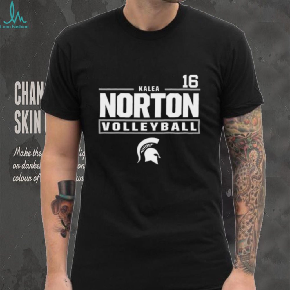 Kalea Norton Michigan State Spartans Black Nil Stacked Boxshirt - Image 2
