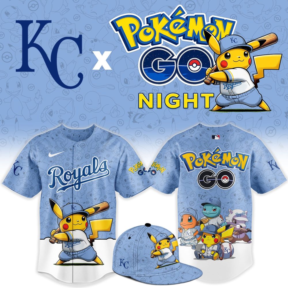 Kansas City Royals Pokémon Go Night Limited Edition Baseball Jersey