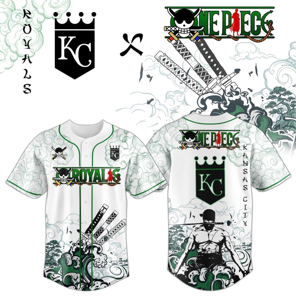 Kansas City Royals X Zoro Ronin Emerald Wave Limited Edition Jersey