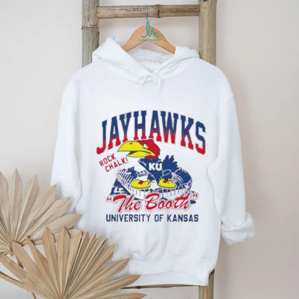 Kansas Jayhawks Rock Chalk The Booth Stadium Shirt - Image 2