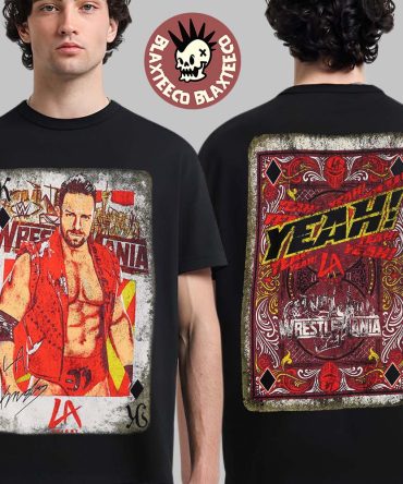 La Knight Wwe Wrestlemania 42 Vegas Play Card Two Sided T-Shirt