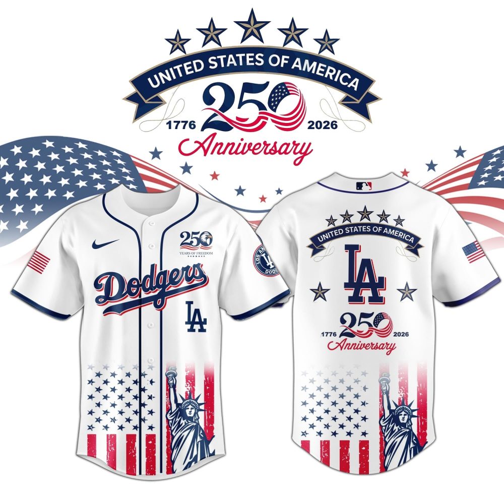 Los Angeles Dodgers Special America’S 250Th Anniversary Limited Edition Jersey