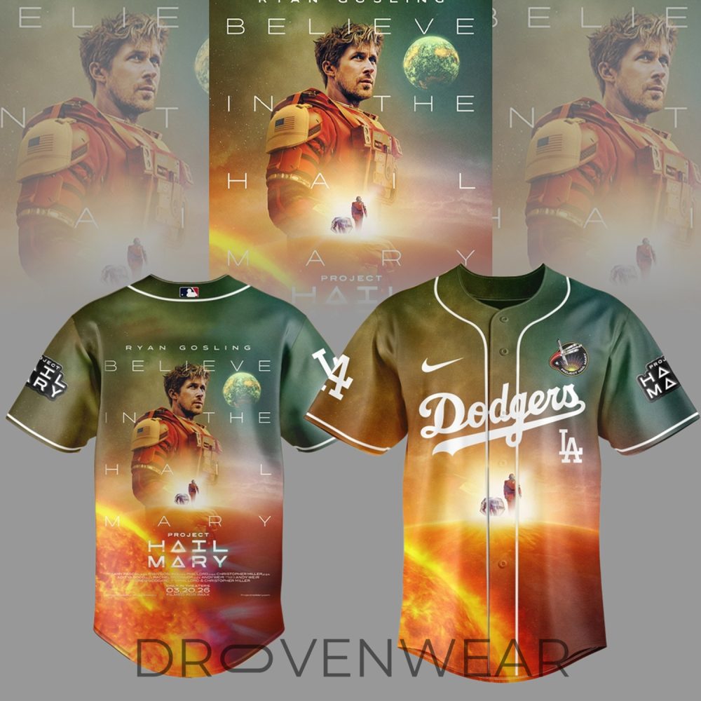 Limited Edition Los Angeles Dodgers X Project Hail Mary Special Jersey