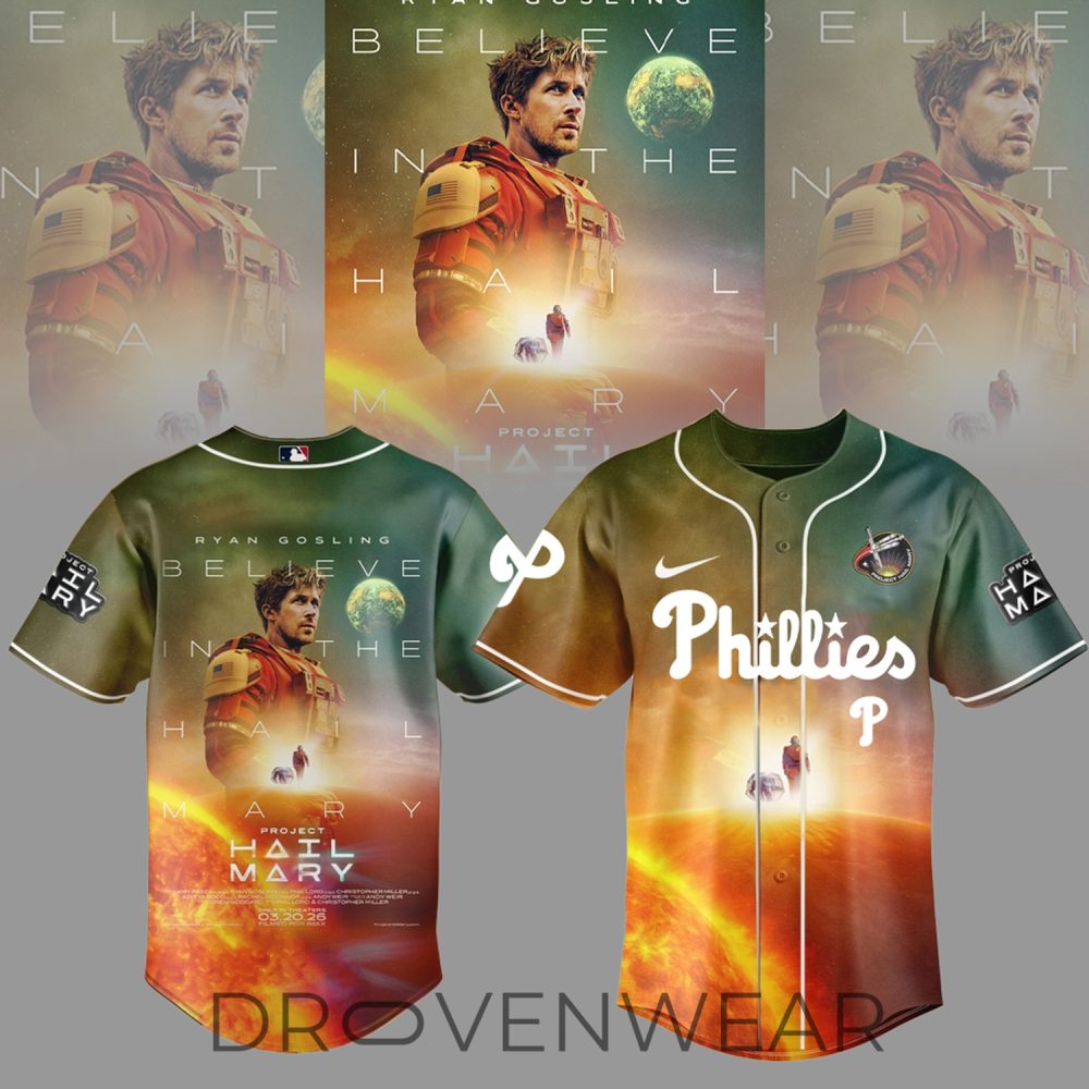 Limited Edition Philadelphia Phillies X Project Hail Mary Special Jersey