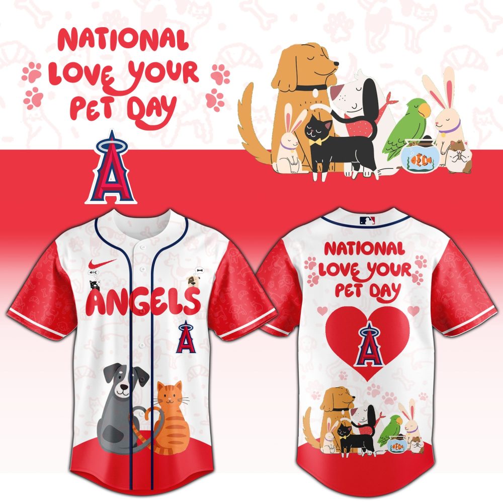 Los Angeles Angels National Love Your Pet Day 2026 Limited Release Baseball Jersey