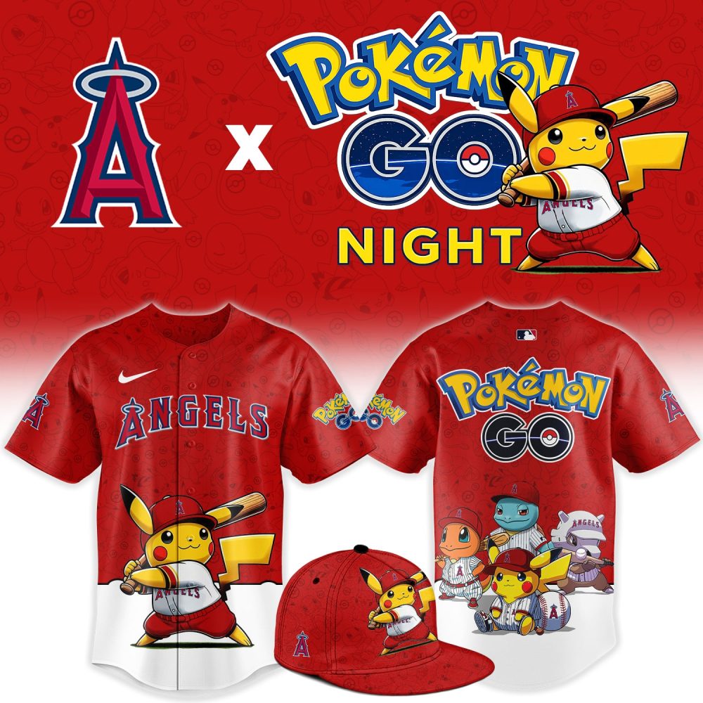 Los Angeles Angels Pokémon Go Night Limited Edition Baseball Jersey