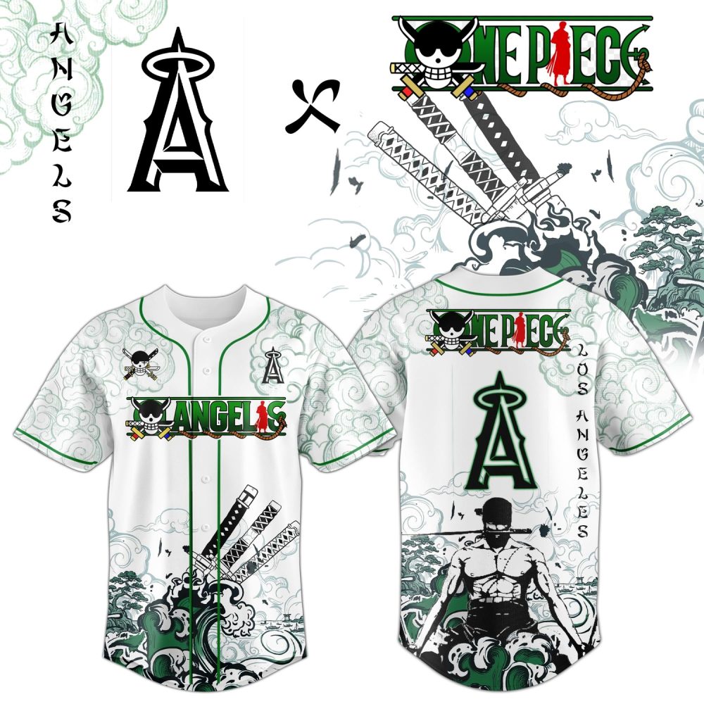 Los Angeles Angels X Zoro Ronin Emerald Wave Limited Edition Jersey