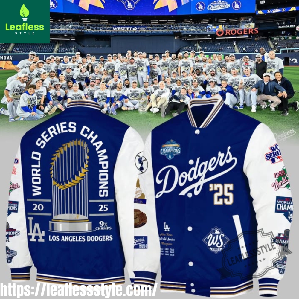 Los Angeles Dodgers 2025 World Series Champions Baseball Jacket