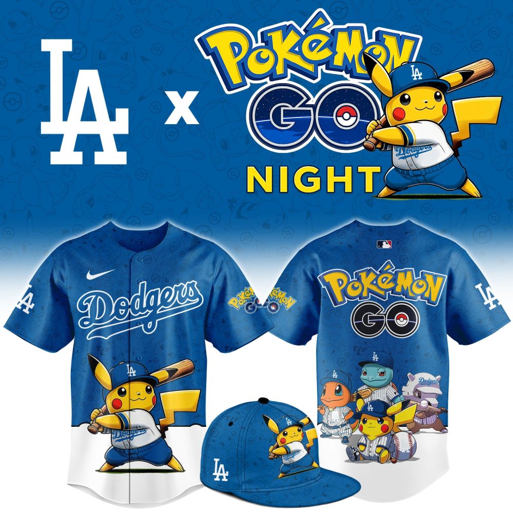 Los Angeles Dodgers Pokémon Go Night Limited Edition Baseball Jersey