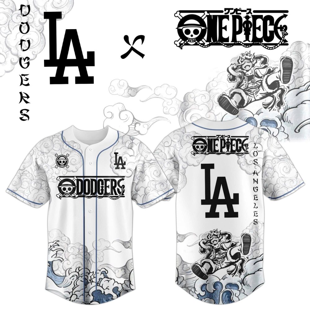 Los Angeles Dodgers X Luffy Gear 5 Collector Baseball Jersey
