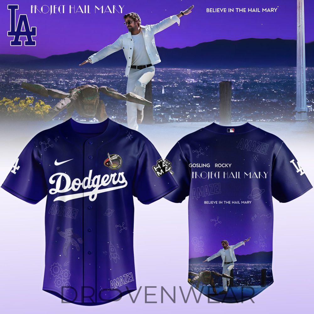 Los Angeles Dodgers X Project Hail Mary Purple Limited Edition Jersey