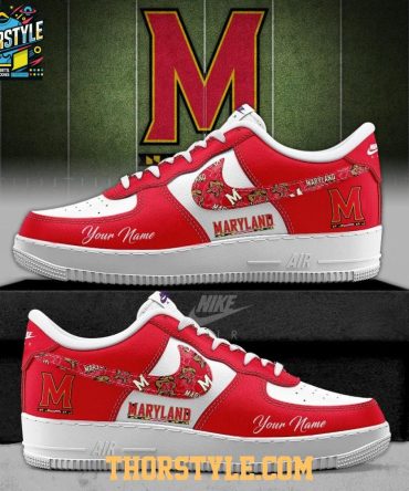 Maryland Terrapins 2025 Freedom Campus Personalized Air Force 1 Shoes